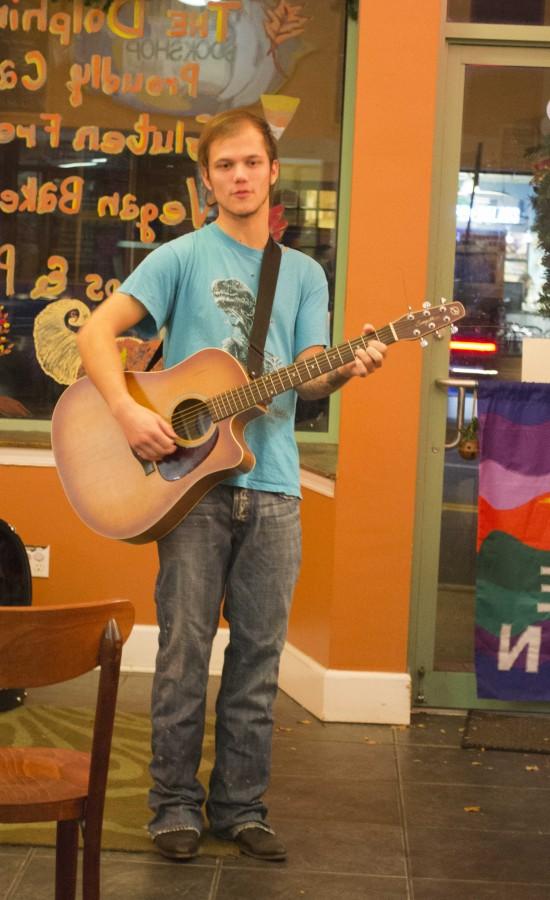 Local music fills the air in the Dolphin Café