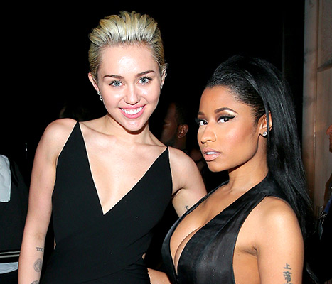 The feud between Nicki Minaj and Miley Cyrus continues as the two female stars go face to face over a variety of debated issues. Fans remain hooked on the fighting, as the arguments between them continue to unfold.