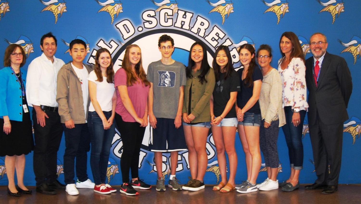 Seniors Ayato Kobayashi, Rebecca Muratore, Julia Ruskin, Zachary Katz, Sherry Shi, Julia Kim, and Jamie Littman were recognized as National Merit semifinalists.