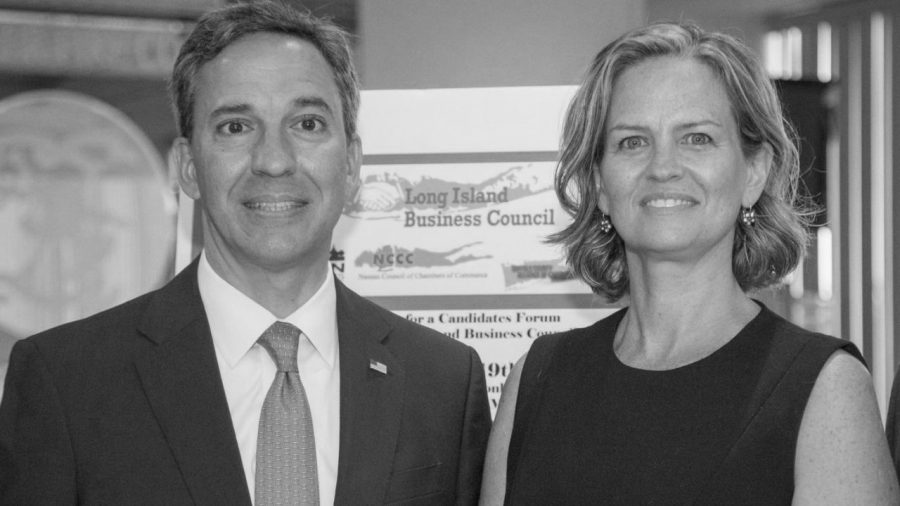 Republican Jack Martins (left) and democrat Laura Curran (right) both vie for the seat of Country Executive. This seats history has been marred by corruption scandals as recently as the current holder, Ed Mangano, who was arrested last year for bribery. Both candidates have proposals to reform the system.