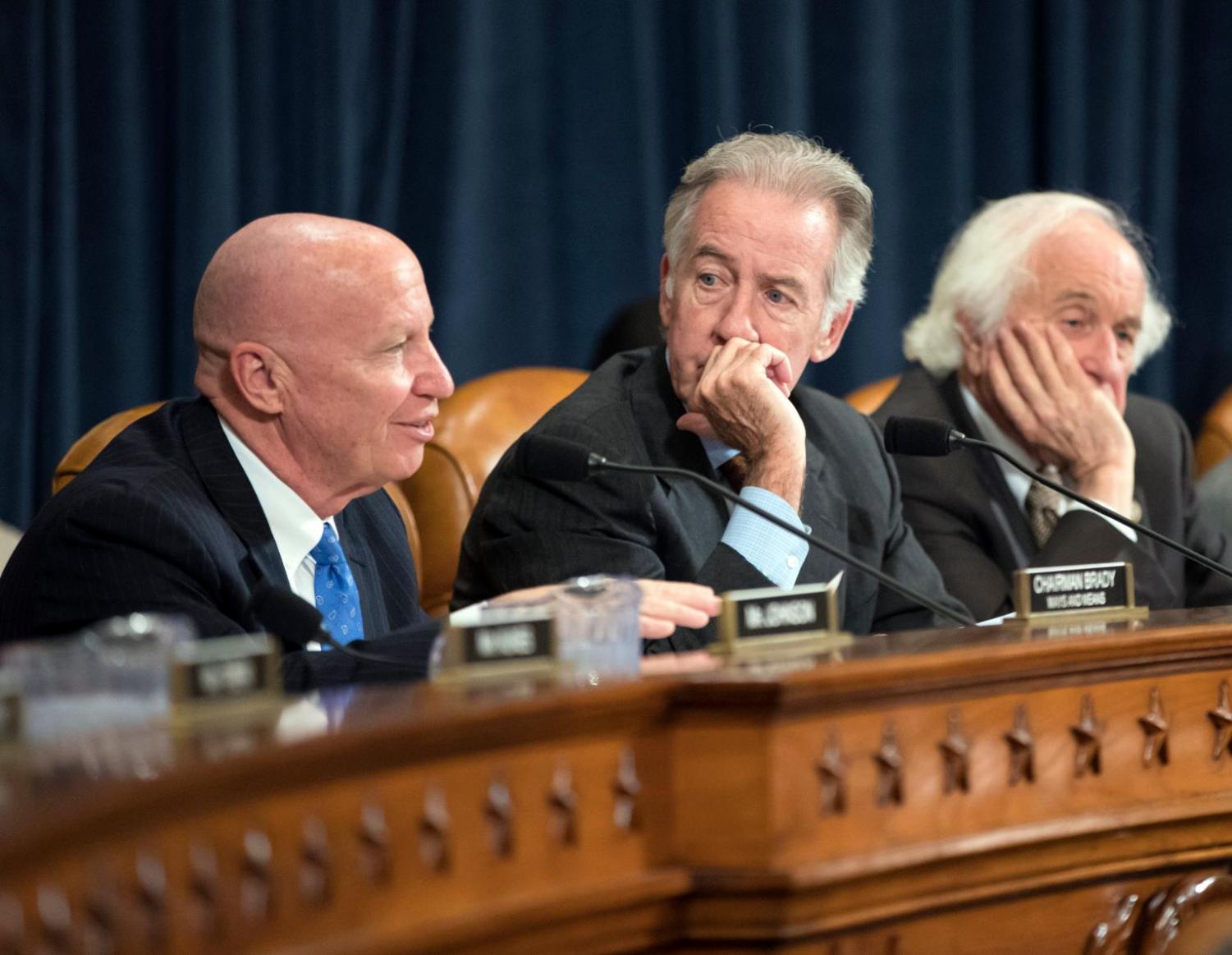 Chairman of the House of Representatives Ways and Means Committee Kevin Brady debates the Tax Bill as it was still in its preliminary stages.