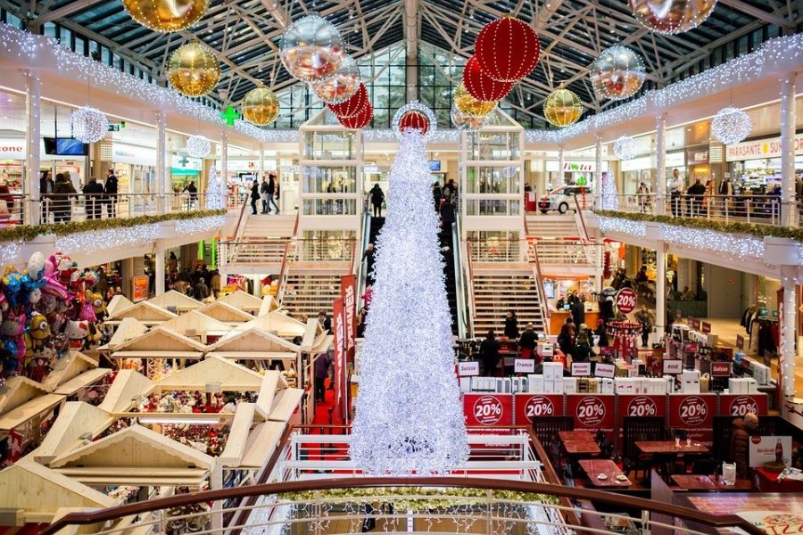 Christmas Ball Christmas Tree Shopping Mall Lights